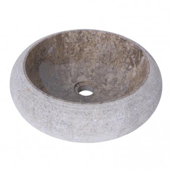 Vasque ronde donut marbre gris Ø40cm DN-G GREY Vasque ronde donut marbre gris Ø40cm DN-G GREY