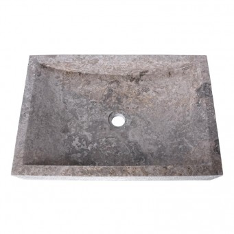 Vasque grise rectangulaire 60cm finition martelée RSB-D GREY Vasque grise rectangulaire 60cm finition martelée RSB-D GREY