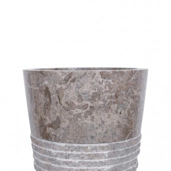 Vasque totem marbre gris Ø40cm finition brute PA22-M GREY Vasque totem marbre gris Ø40cm finition brute PA22-M GREY