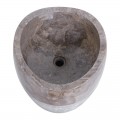Vasque sur pied marbre gris Ø40cm PGT-G GREY