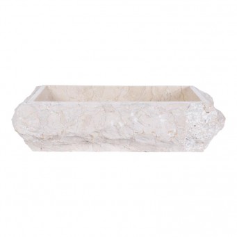 Vasque beige rectangulaire 60cm finition brute RSB-M CREAM Vasque beige rectangulaire 60cm finition brute RSB-M CREAM