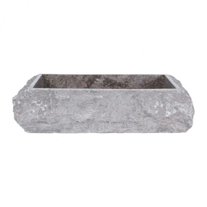 Vasque à poser rectangulaire grise 50cm RK-FM GREY