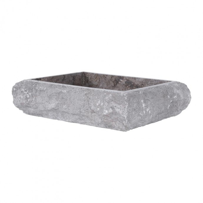 Vasque à poser rectangulaire grise 50cm RK-FM GREY