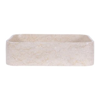 Vasque à poser rectangulaire 50cm finition polie RKUT-P CREAM