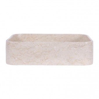 Vasque à poser rectangulaire 50cm finition polie RKUT-P CREAM Vasque à poser rectangulaire 50cm finition polie RKUT-P CREAM