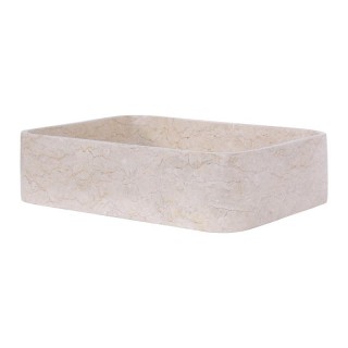 Vasque à poser rectangulaire 50cm finition polie RKUT-P CREAM