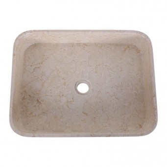 Vasque à poser rectangulaire 50cm finition polie RKUT-P CREAM Vasque à poser rectangulaire 50cm finition polie RKUT-P CREAM