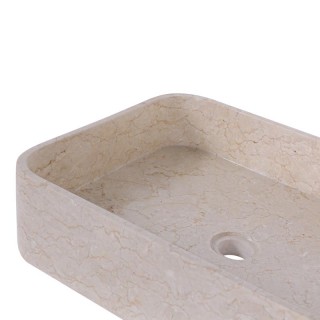 Vasque à poser rectangulaire 50cm finition polie RKUT-P CREAM