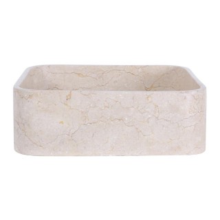Vasque beige 40cm finition polie SKUT-P CREAM