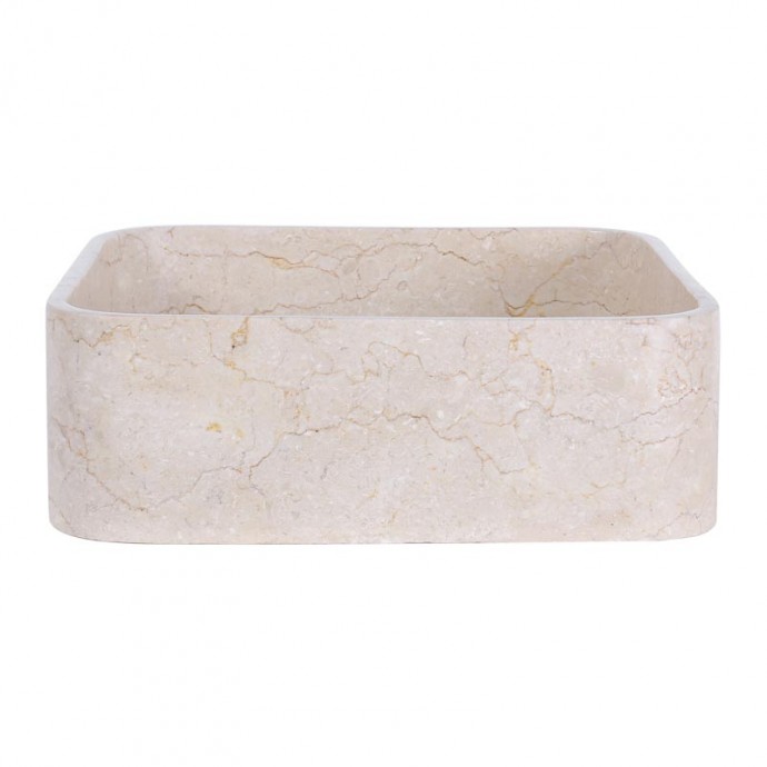 Vasque beige 40cm finition polie SKUT-P CREAM