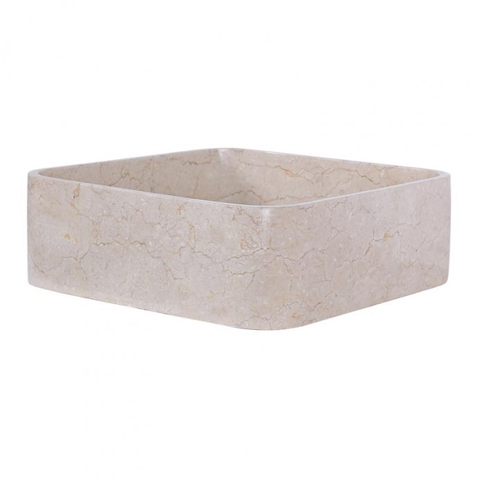 Vasque beige 40cm finition polie SKUT-P CREAM