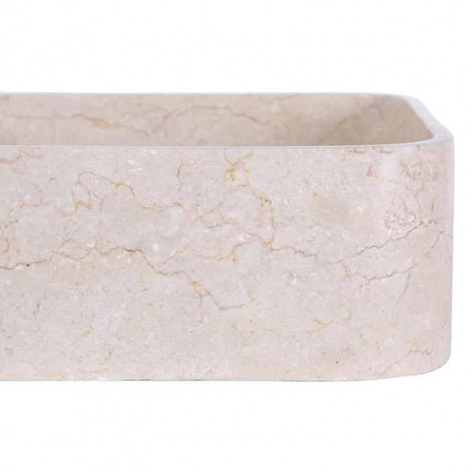 Vasque beige 40cm finition polie SKUT-P CREAM