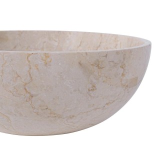 Vasque marbre ronde fine grise Ø40cm KCT-P CREAM