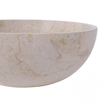 Vasque marbre ronde fine grise Ø40cm KCT-P CREAM Vasque marbre ronde fine grise Ø40cm KCT-P CREAM