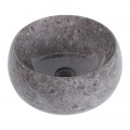Vasque marbre gris donut bordure fine Ø40cm DNT-P GREY