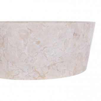 Vasque à poser design marbre beige bordure fine Ø40cm LYT-P CREAM Vasque à poser design marbre beige bordure fine Ø40cm LYT-P CREAM