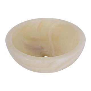 Vasque ronde bol pierre d'onyx Ø40cm n°02