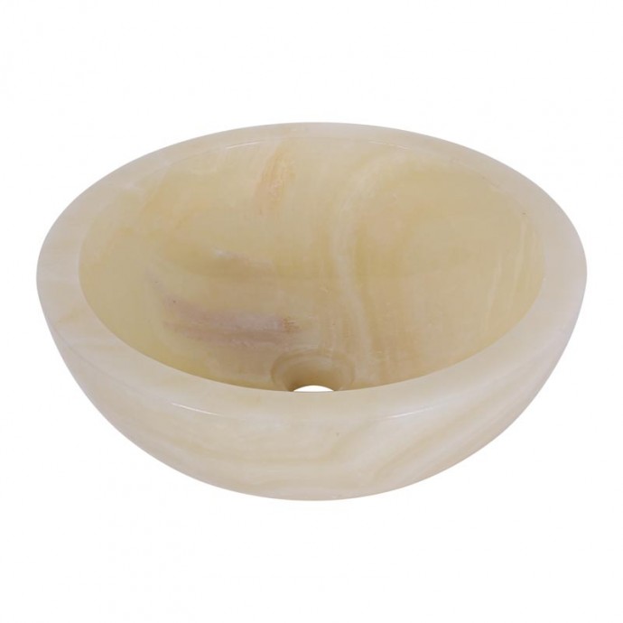 Vasque ronde bol pierre d'onyx Ø40cm n°02