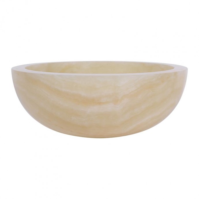 Vasque ronde bol pierre d'onyx Ø40cm n°03