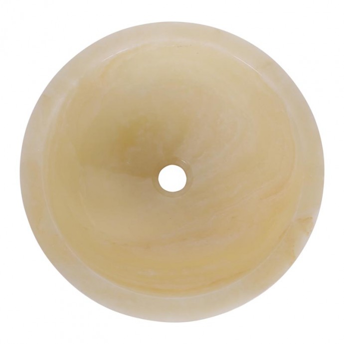 Vasque ronde bol pierre d'onyx Ø40cm n°03