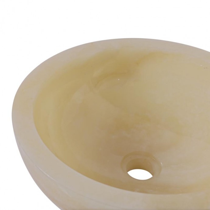 Vasque ronde bol pierre d'onyx Ø40cm n°03