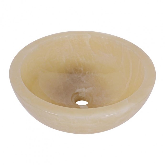 Vasque ronde bol pierre d'onyx Ø40cm n°04
