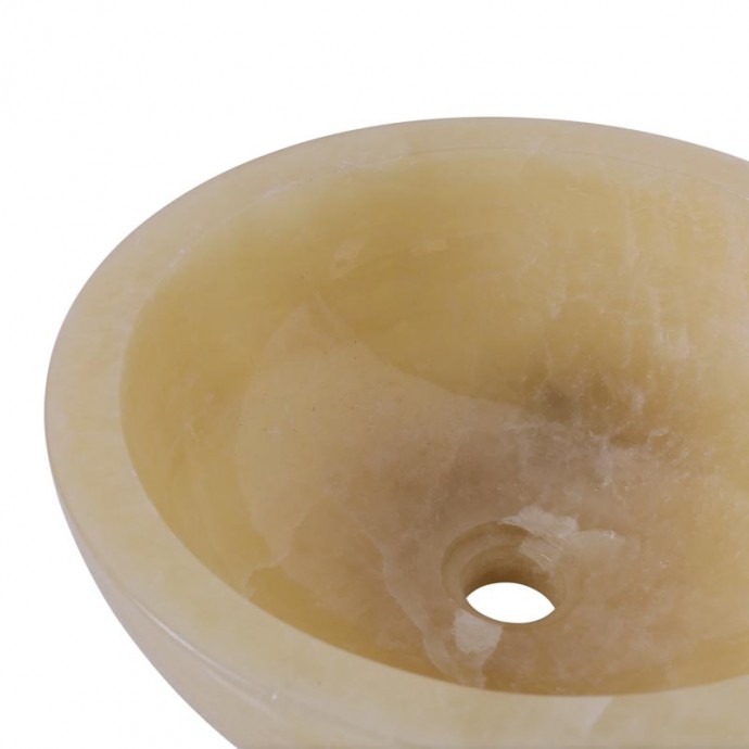 Vasque ronde bol pierre d'onyx Ø40cm n°04