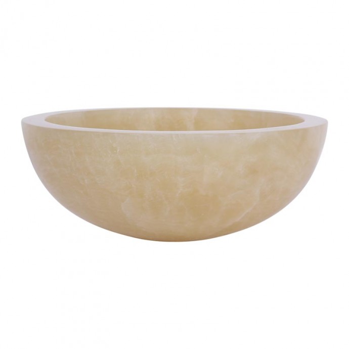 Vasque ronde bol pierre d'onyx Ø40cm n°04
