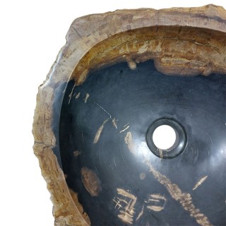 Lave-mains bois fossilisé n°04 - Taille S
