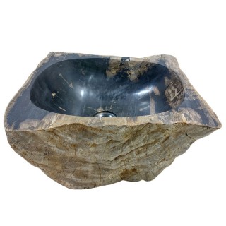 Lave-mains bois fossilisé n°05 - Taille S