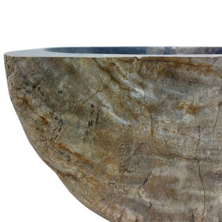 Lave-mains bois fossilisé n°05 - Taille S