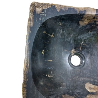 Lave-mains bois fossilisé n°05 - Taille S