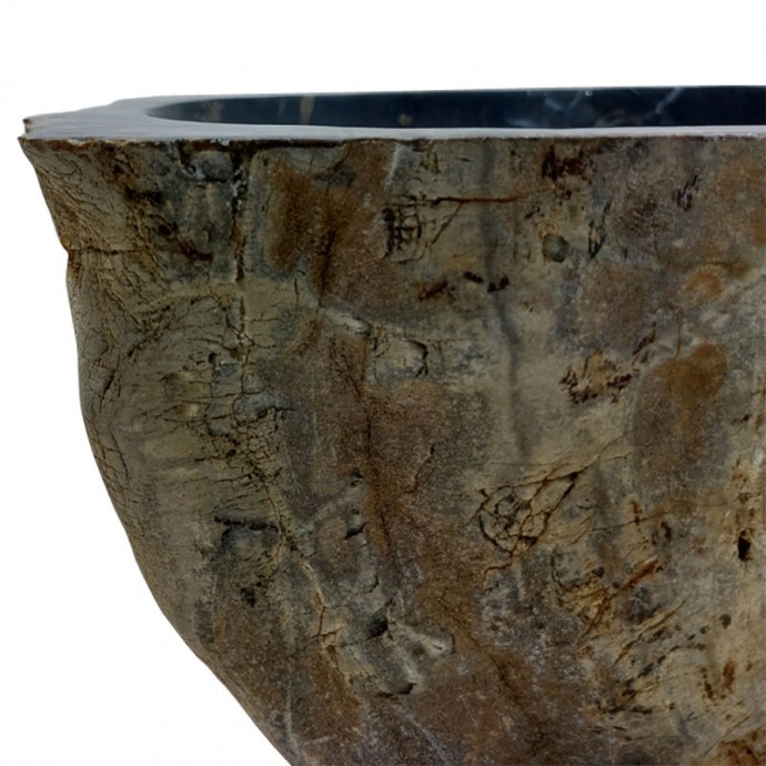 Vasque bois fossilisé n°16 - Taille M
