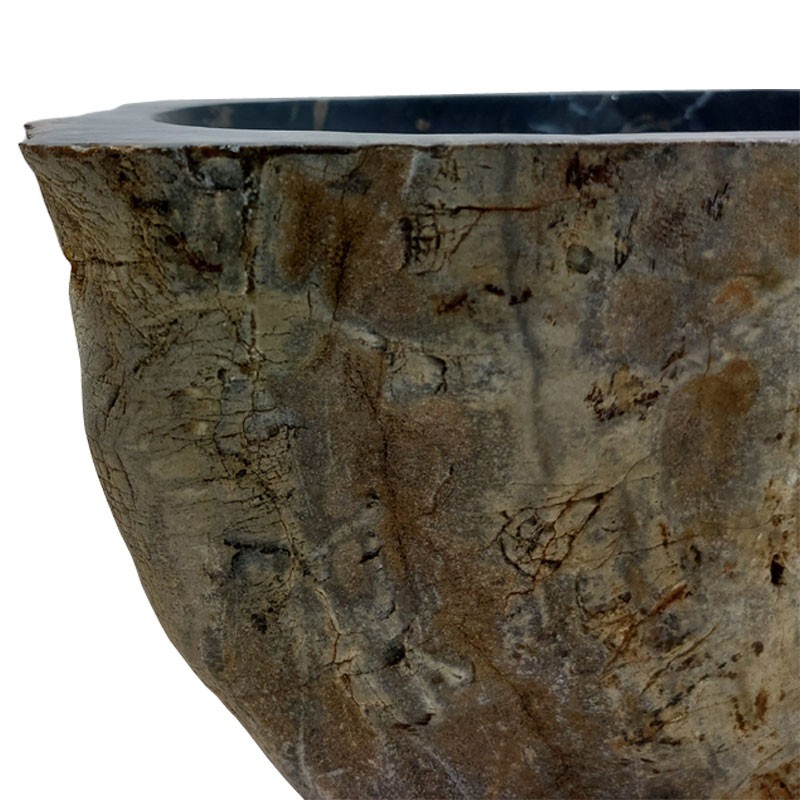 Vasque bois fossilisé n°16 - Taille M