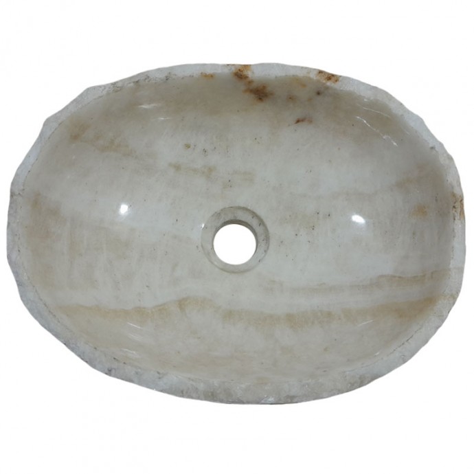 Lave-mains onyx naturel lisse n°3 - Taille S