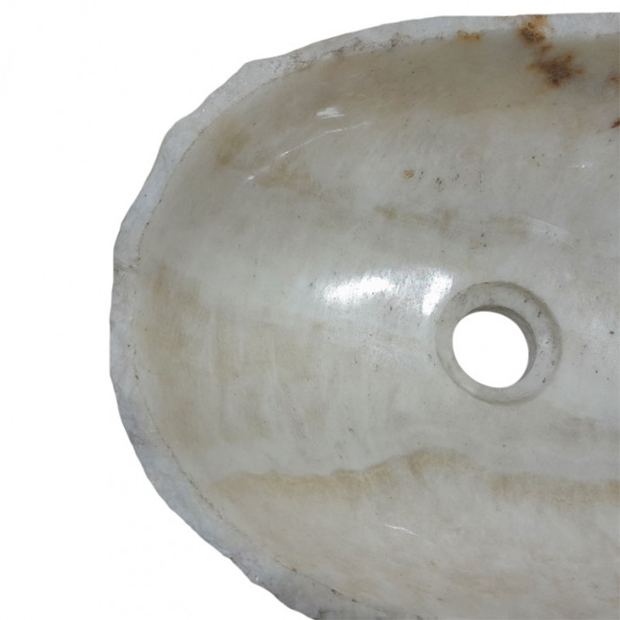 Lave-mains onyx naturel lisse n°3 - Taille S