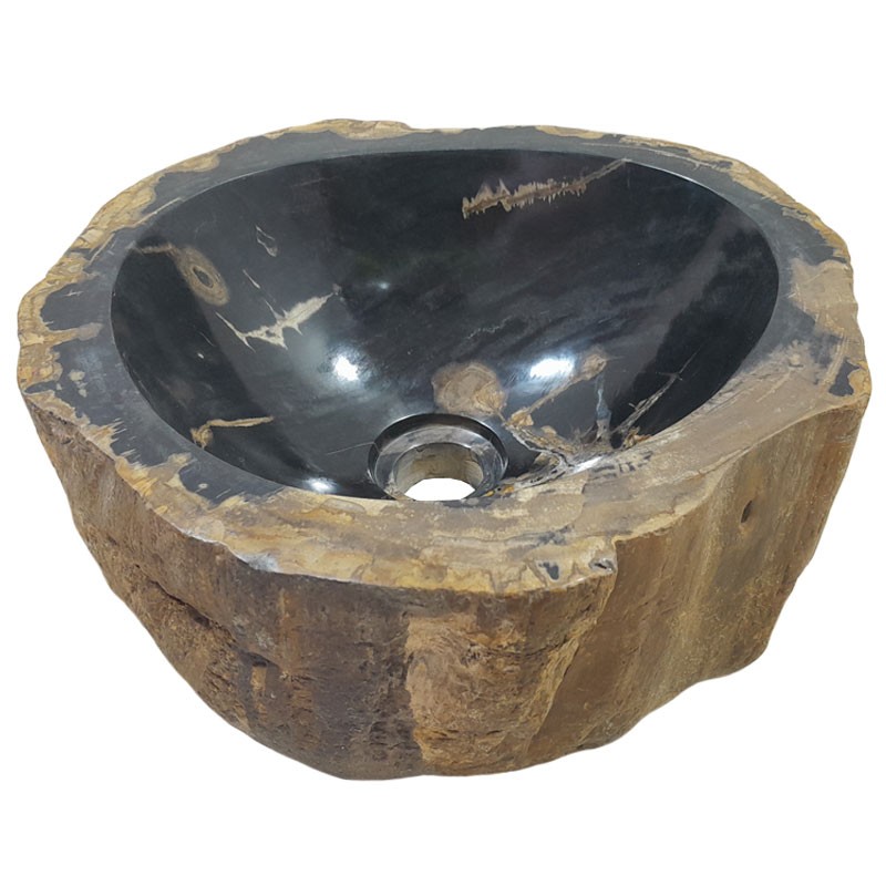 Lave-mains bois fossilisé n°13 - Taille S