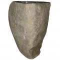 Vasque sur pied pierre naturelle h90cm n°01