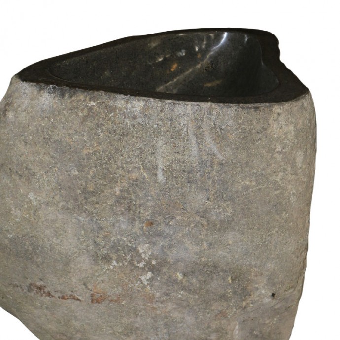 Vasque sur pied pierre naturelle h90cm n°01