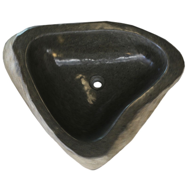 Vasque sur pied pierre naturelle h90cm n°01