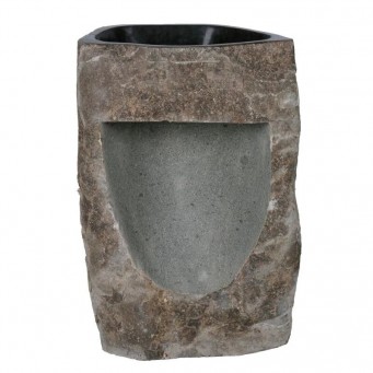 Vasque sur pied pierre naturelle h90cm n°02 Vasque sur pied pierre naturelle h90cm n°02