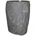 Vasque sur pied pierre naturelle h90cm n°04