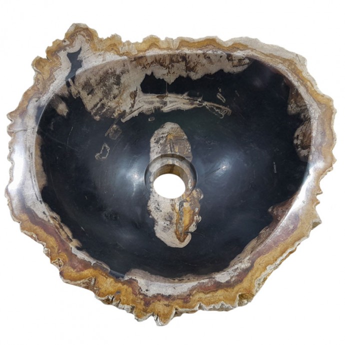 Lave-mains bois fossilisé n°22 - Taille S