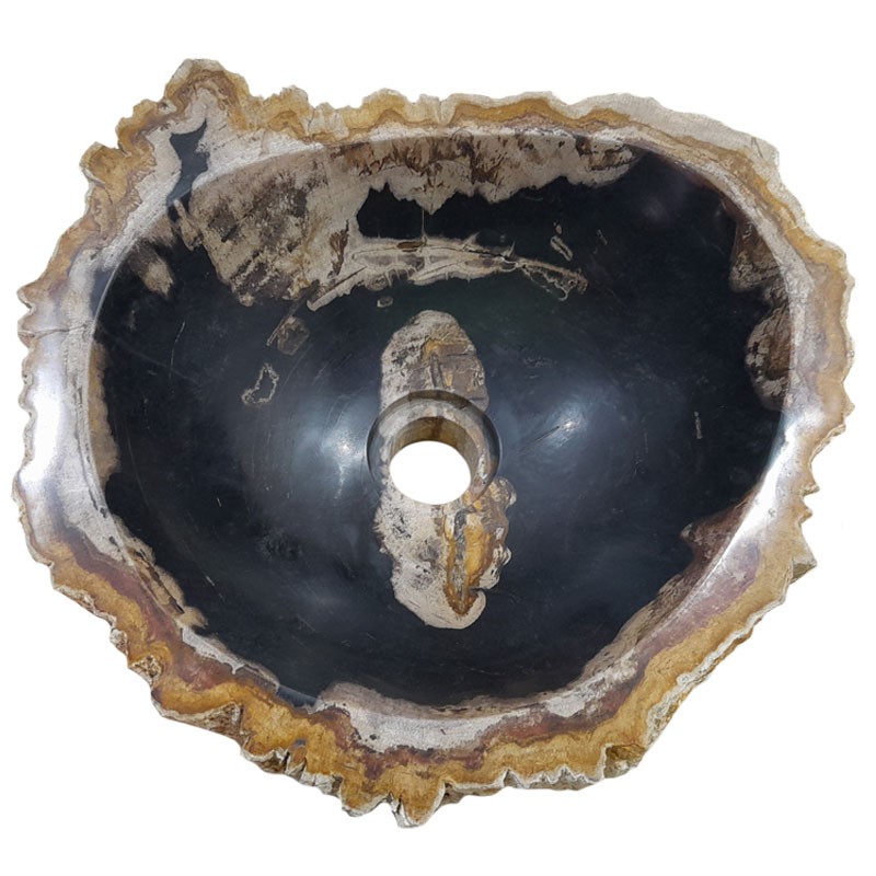 Lave-mains bois fossilisé n°22 - Taille S