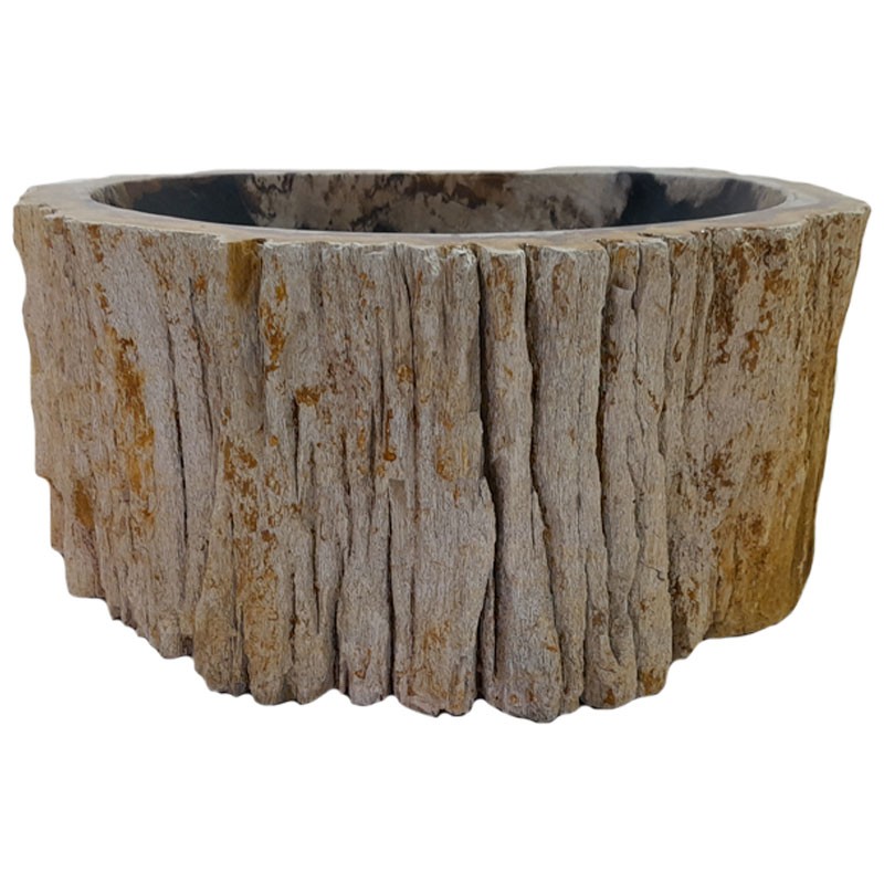 Lave-mains bois fossilisé n°23 - Taille S