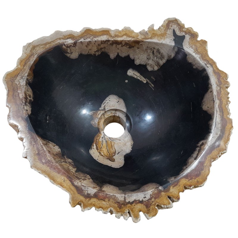 Lave-mains bois fossilisé n°23 - Taille S