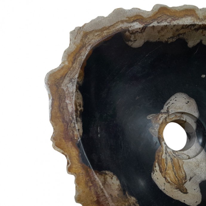 Lave-mains bois fossilisé n°23 - Taille S