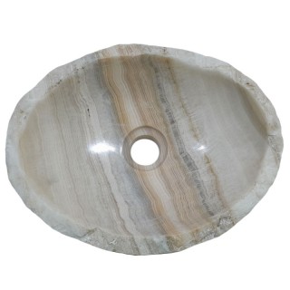Lave-mains onyx naturel lisse n°15 - Taille S