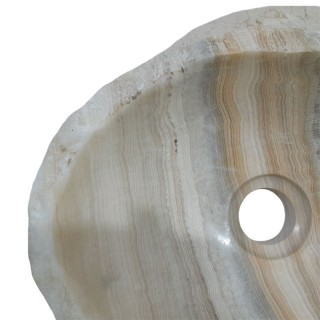 Lave-mains onyx naturel lisse n°15 - Taille S