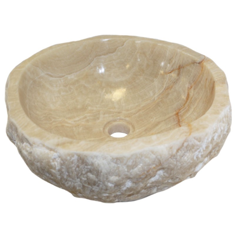 Lave-mains onyx naturel brut n°3-W - Taille S